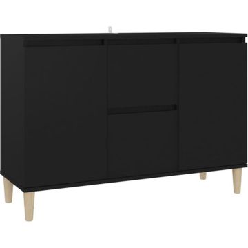 vidaXL Dressoir 103,5x35x70 cm spaanplaat zwart