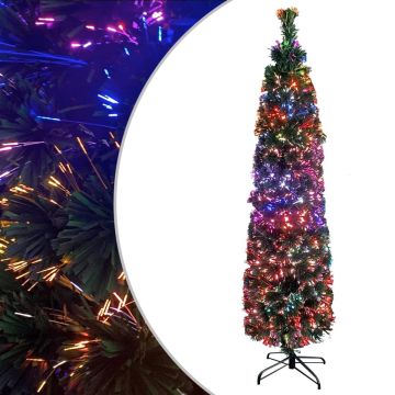 vidaXL Kunstkerstboom met standaard smal 120 cm glasvezel