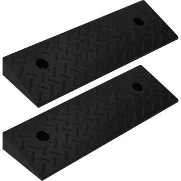 vidaXL Oprijhulpen 2 st 50x17,5x5 cm rubber