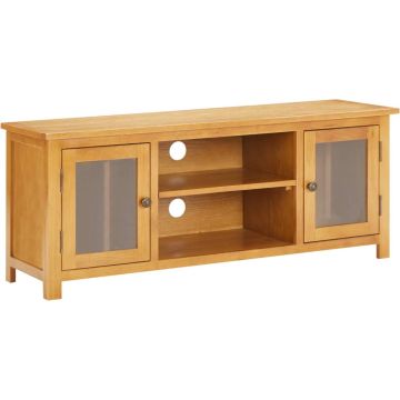 vidaXL Tv-meubel 110x35x44 cm massief eikenhout