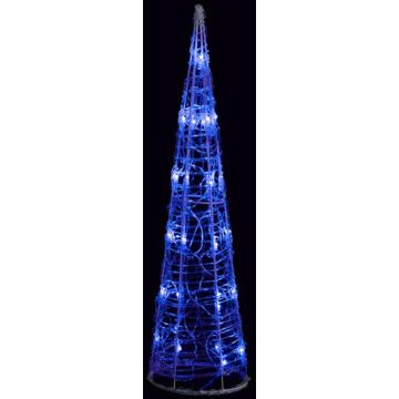 vidaXL Lichtkegel decoratief LED blauw 60 cm acryl