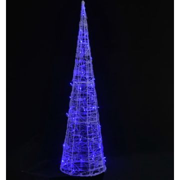 vidaXL Lichtkegel decoratief LED blauw 120 cm acryl