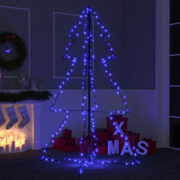 vidaXL Kegelkerstboom 200 LED's binnen en buiten 98x150 cm