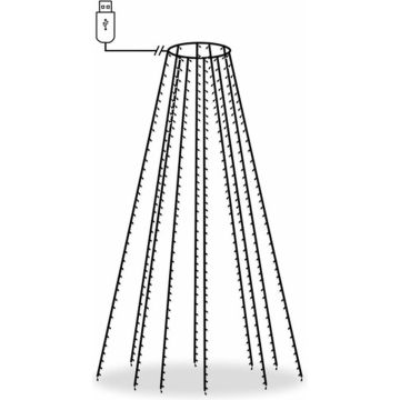 vidaXL Kerstboomverlichting met 400 LED's meerkleurig net 400 cm