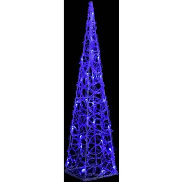 vidaXL Lichtkegel decoratief LED 60 cm acryl blauw