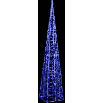 vidaXL Lichtkegel decoratief LED 120 cm acryl blauw