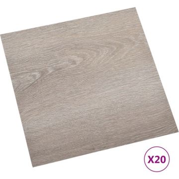 vidaXL Vloerplanken 20 st zelfklevend 1,86 m² PVC taupe