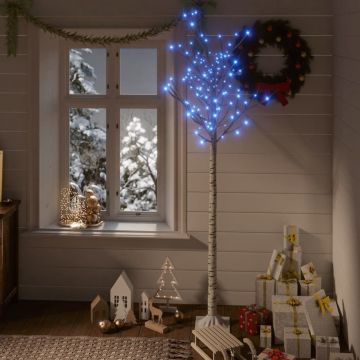 vidaXL Kerstboom wilg met 180 LED's binnen en buiten 1,8 m blauw