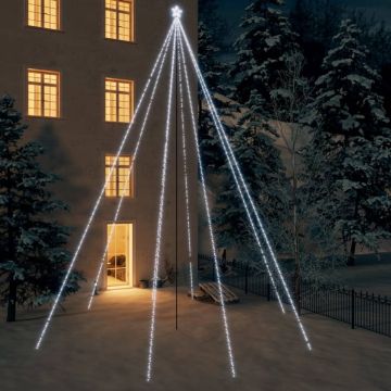 vidaXL Kerstboomverlichting 1300 LED's binnen/buiten 8 m koudwit