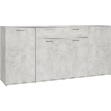 vidaXL Dressoir 160x36x75 cm spaanplaat betongrijs