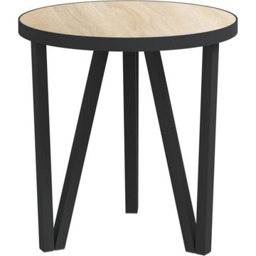 vidaXL Salontafel Ø35 cm MDF sonoma eikenkleurig