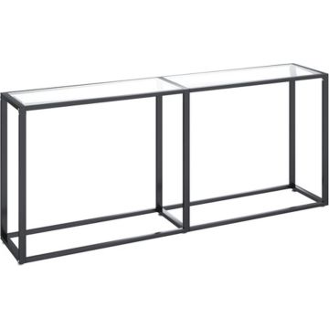 vidaXL Wandtafel 180x35x75,5 cm gehard glas transparant