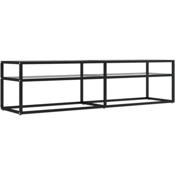 vidaXL Tv-meubel 160x40x40,5 cm gehard glas transparant