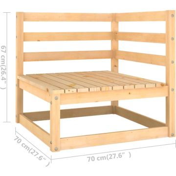 vidaXL 8-delige Loungeset massief grenenhout