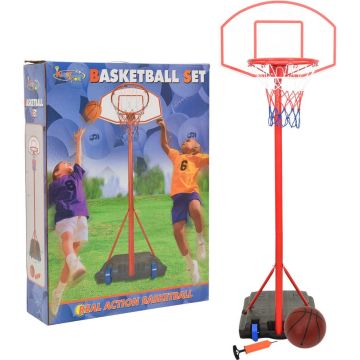 vidaXL Basketbalset draagbaar verstelbaar 200-236 cm