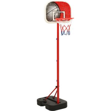 vidaXL Basketbalset draagbaar verstelbaar 138,5-166 cm