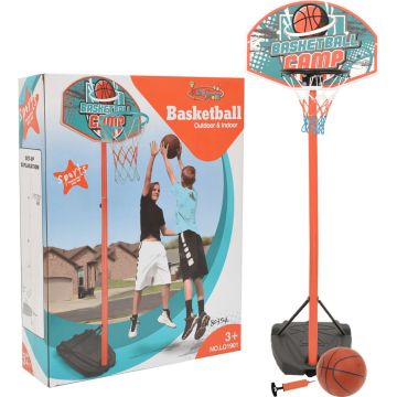 vidaXL Basketbalset draagbaar verstelbaar 180-230 cm