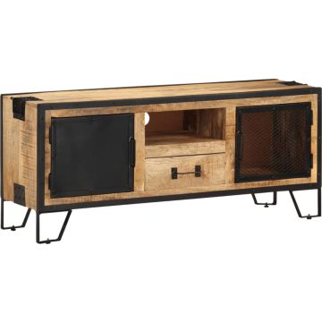 vidaXL Tv-meubel 110x31x46 cm ruw mangohout