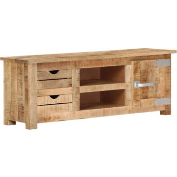 vidaXL Tv-meubel 110x30x40 cm ruw mangohout