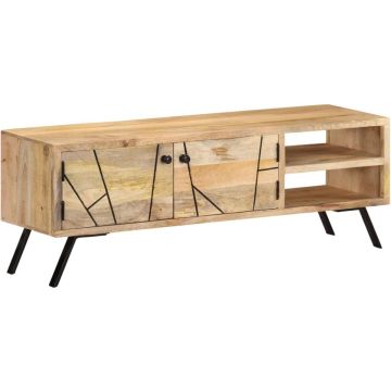 vidaXL Tv-meubel 110x30x40 cm massief mangohout