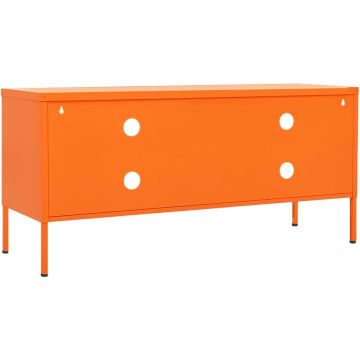 vidaXL Tv-meubel 105x35x50 cm staal oranje