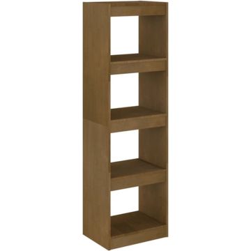 vidaXL Boekenkast/kamerscherm 40x30x135,5 cm grenenhout honingbruin