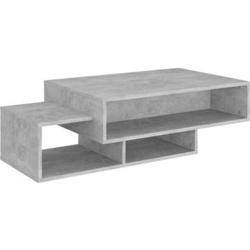 vidaXL Salontafel 105x55x32 cm spaanplaat betongrijs