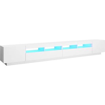 vidaXL Tv-meubel met LED-verlichting 300x35x40 cm wit