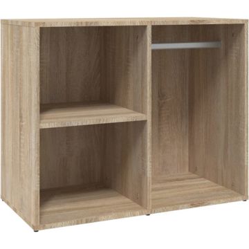 vidaXL Kledingkast 80x40x65 cm bewerkt hout sonoma eikenkleurig