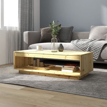 vidaXL Salontafel 110x50x33,5 cm massief vurenhout