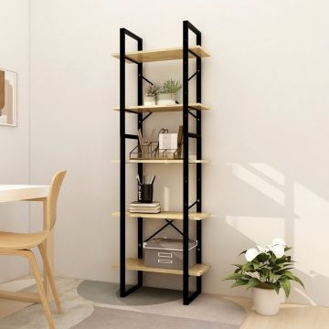 vidaXL Boekenkast met 5 schappen 60x30x175 cm grenenhout