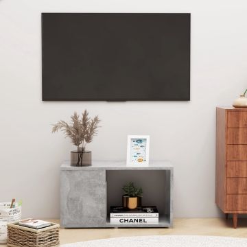 vidaXL Tv-meubel 60x24x32 cm spaanplaat betongrijs