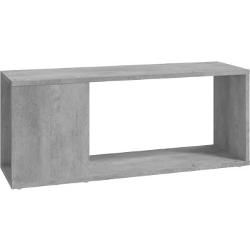 vidaXL Tv-meubel 80x24x32 cm spaanplaat betongrijs