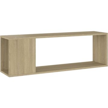 vidaXL Tv-meubel 100x24x32 cm spaanplaat sonoma eikenkleurig