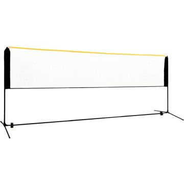 vidaXL Badmintonnet verstelbaar 400x103x94-158 cm metaal