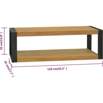 vidaXL Badkamerkast 120x45x35 cm massief teakhout