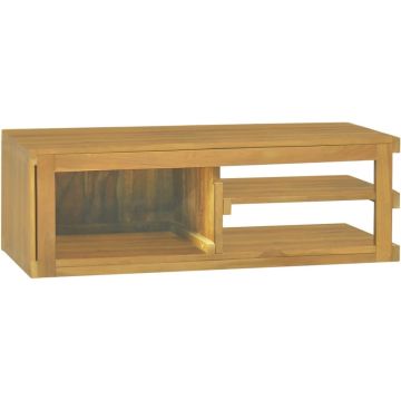 vidaXL Badkamerwandkast 90x40x30 cm massief teakhout