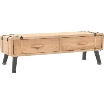 vidaXL Tv-meubel 110x33x35 cm massief vurenhout