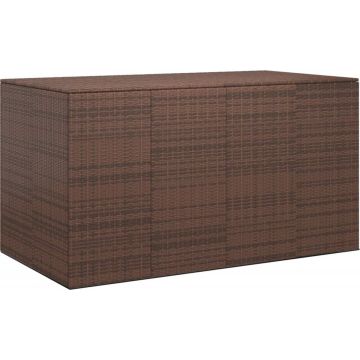 vidaXL Tuinbox 194x100x103 cm polyetheen rattan bruin