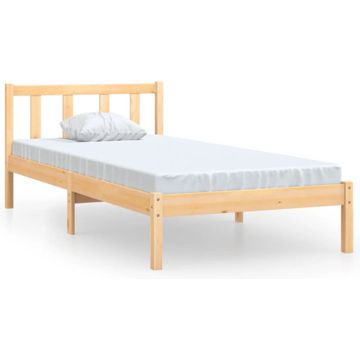 vidaXL Bedframe massief grenenhout 90x200 cm