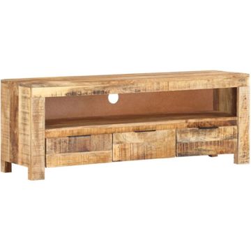 vidaXL Tv-meubel 110x30x40 cm ruw mangohout