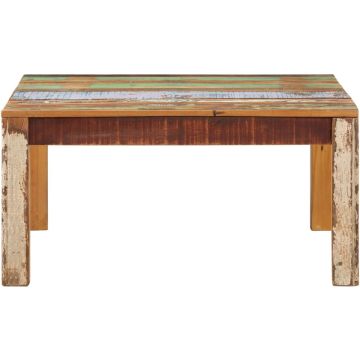 vidaXL Salontafel 80x80x40 cm massief gerecycled hout