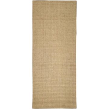 vidaXL Vloerkleed 80x200 cm natuurlijk sisal