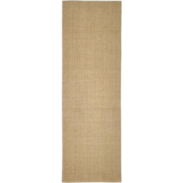 vidaXL Vloerkleed 80x250 cm natuurlijk sisal