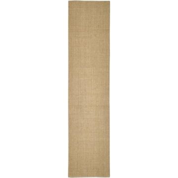 vidaXL Vloerkleed 80x350 cm natuurlijk sisal