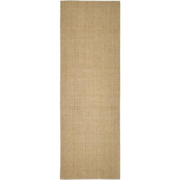 vidaXL Vloerkleed 100x300 cm natuurlijk sisal