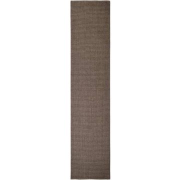 vidaXL Vloerkleed 66x300 cm natuurlijk sisal bruin