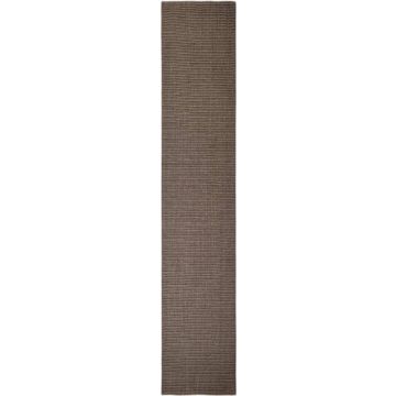 vidaXL Vloerkleed 66x350 cm natuurlijk sisal bruin