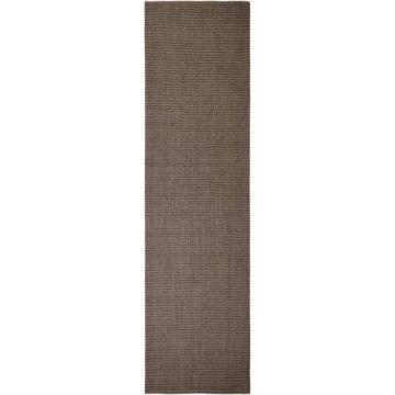 vidaXL Vloerkleed 80x300 cm natuurlijk sisal bruin