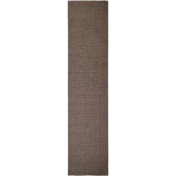 vidaXL Vloerkleed 80x350 cm natuurlijk sisal bruin